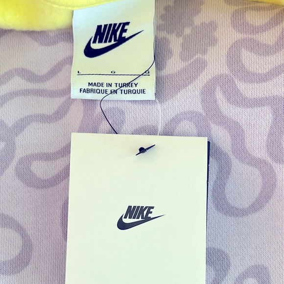 NIKE Euphoria Trend Fleece Cropped Pullover Sweatshirt Size L NEW - Picture 5 of 8